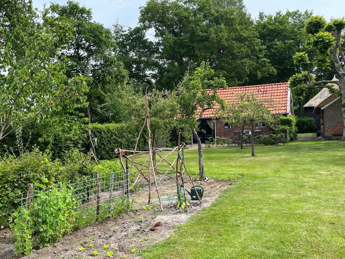 Landelijk Gelegen Huisje Op Erf Veeningen 외부 사진